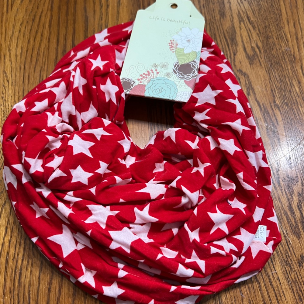 New Red patriotic Scarf